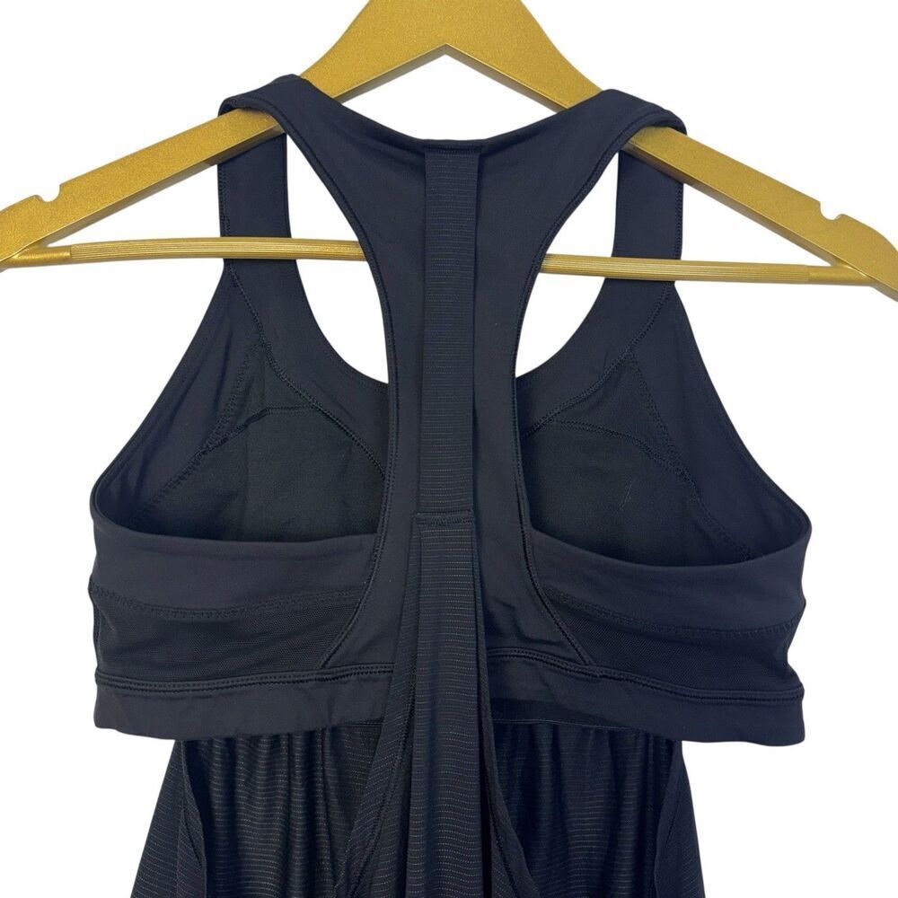 Lululemon Ready Go Tank Top Built in Sports Bra Womens 8 Black Yoga Running Gym - Picture 4 of 6